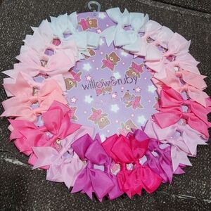 Willow Ruby Hair Bow Set 30pk